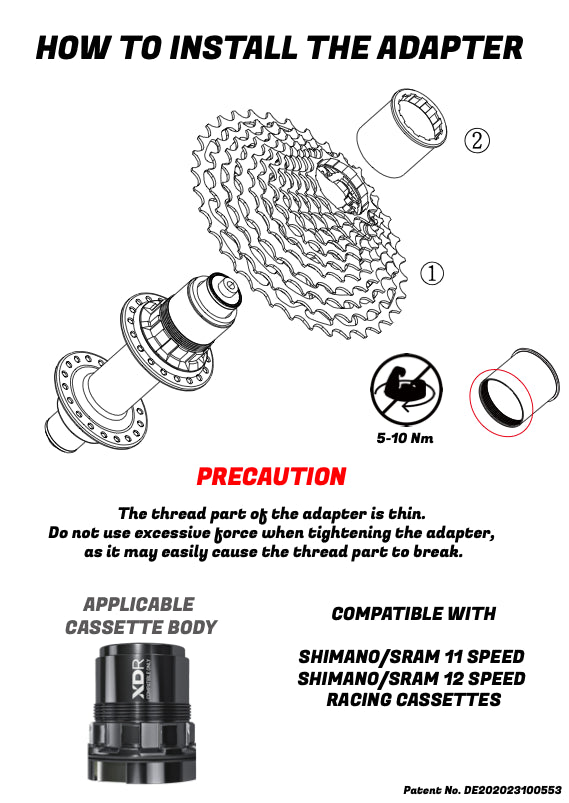 Ecrou de blocage Edco noir - 11t/12t - Modèle 71879/71880
